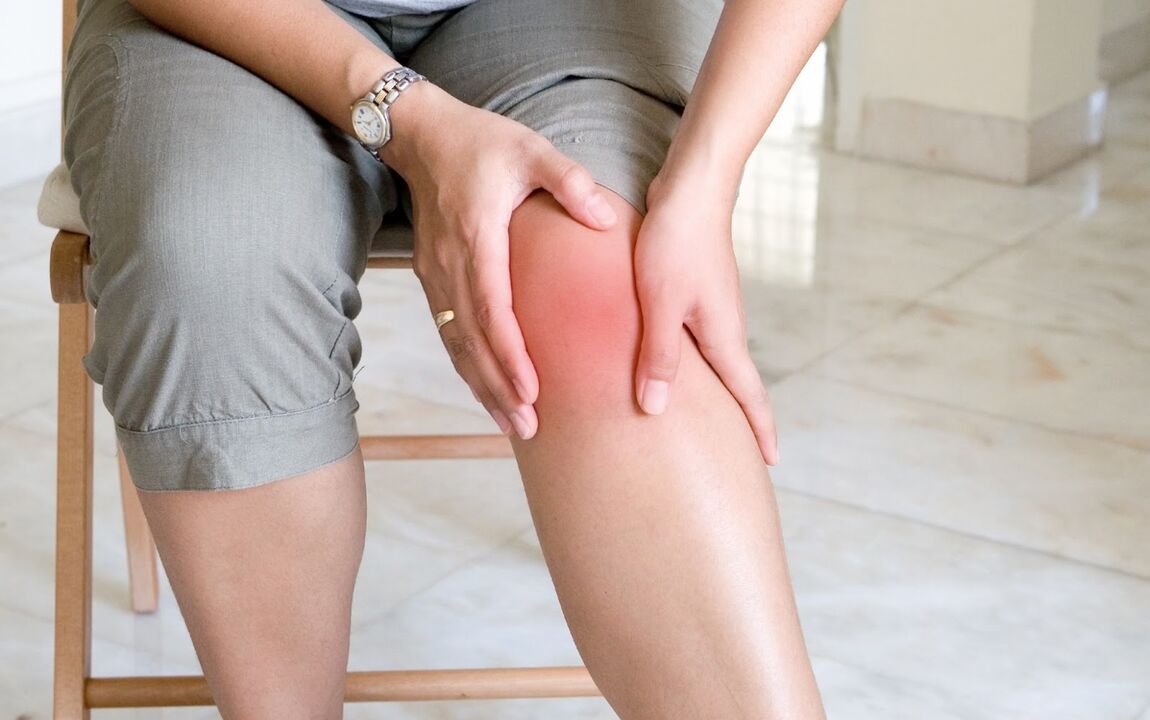 Inflamacioni me skuqje në nyjen e gjurit - një shenjë e artritit